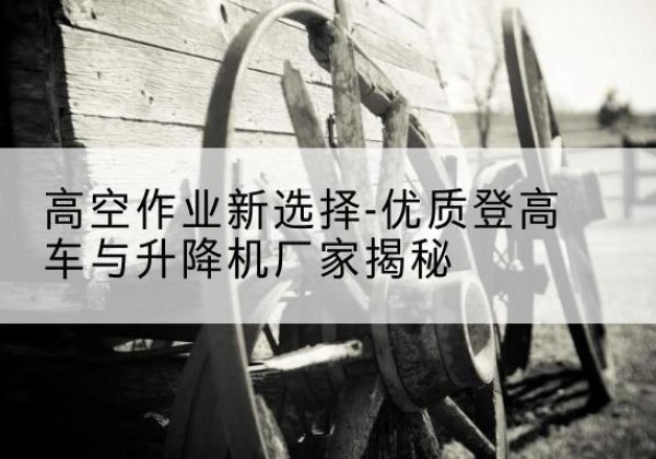 庆城登高车厂家-高空作业新选择-优质登高车与升降机厂家揭秘